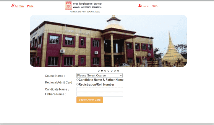 Magadh University Part 2 Admit Card 