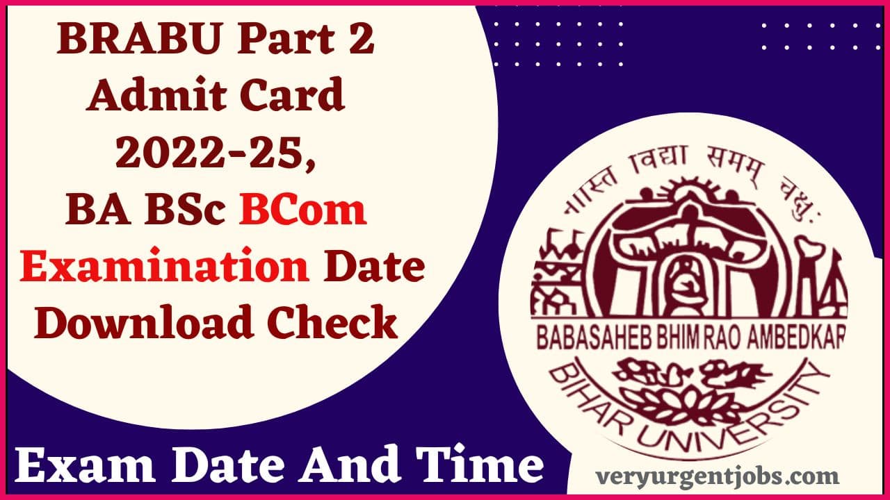BRABU Part 2 Admit Card 