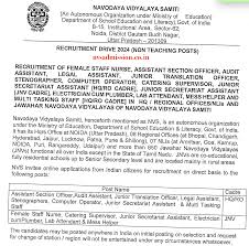 NVS Teacher Vacancy 