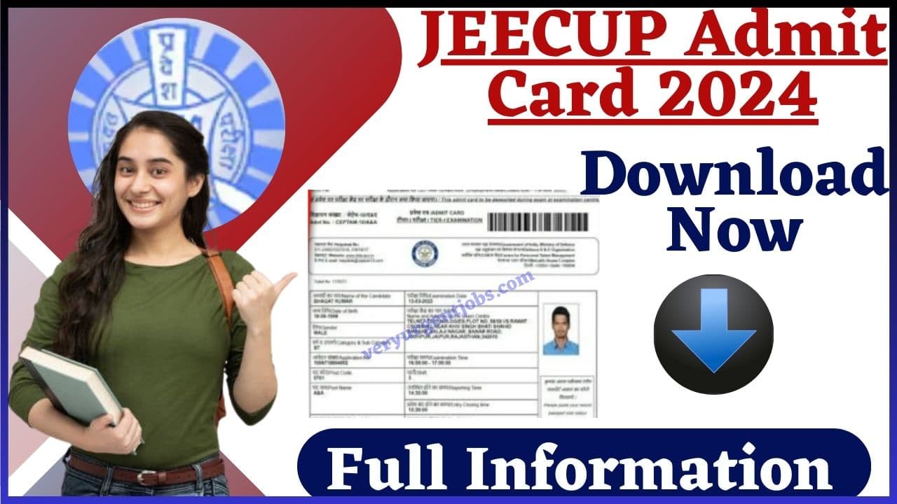 JEECUP Admit Card