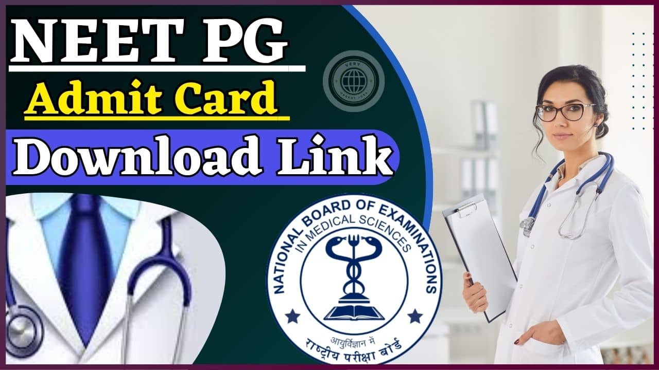 NEET PG Admit Card released 