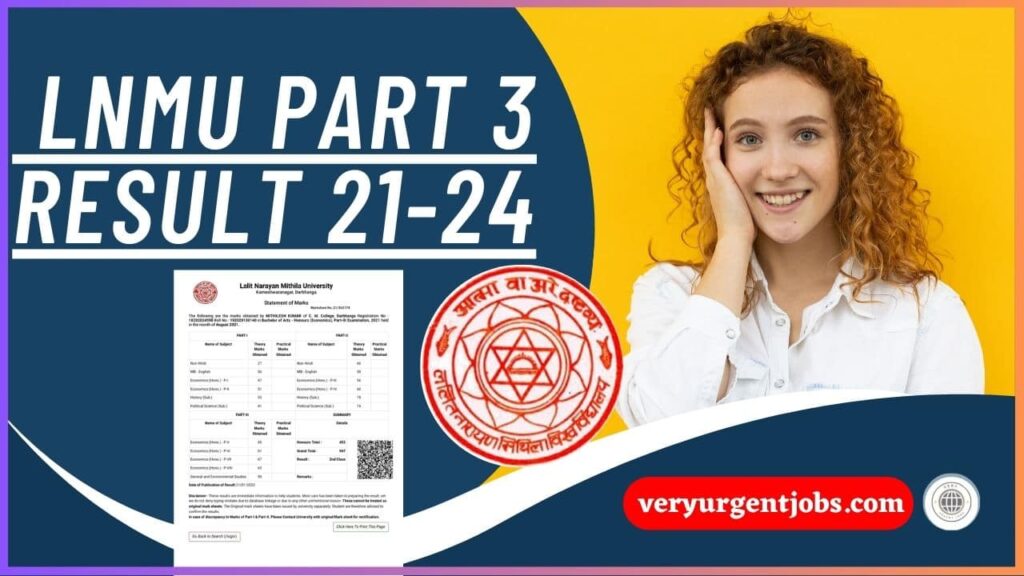 LNMU Part 3 Result 2024 Download Link (Out) – How To Check | LNMU Part 3 Result 21-24