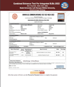 Bihar Integrated B.ED Admission