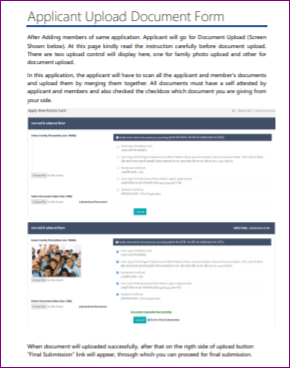 Ration Card Split Online