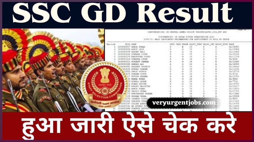 SSC GD Result 2024- SSC GD का रिजल्ट हुआ जारी ऐसे चेक करे SSC GD Result 2024- SSC GD का रिजल्ट हुआ जारी ऐसे चेक करे