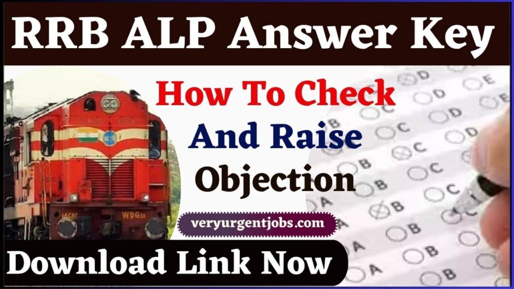 RRB ALP Answer Key 2024 Download Link (Out) – How To Check And Raise Objection RRB ALP Answer Key 2024 Download Link (Out) – How To Check And Raise Objection