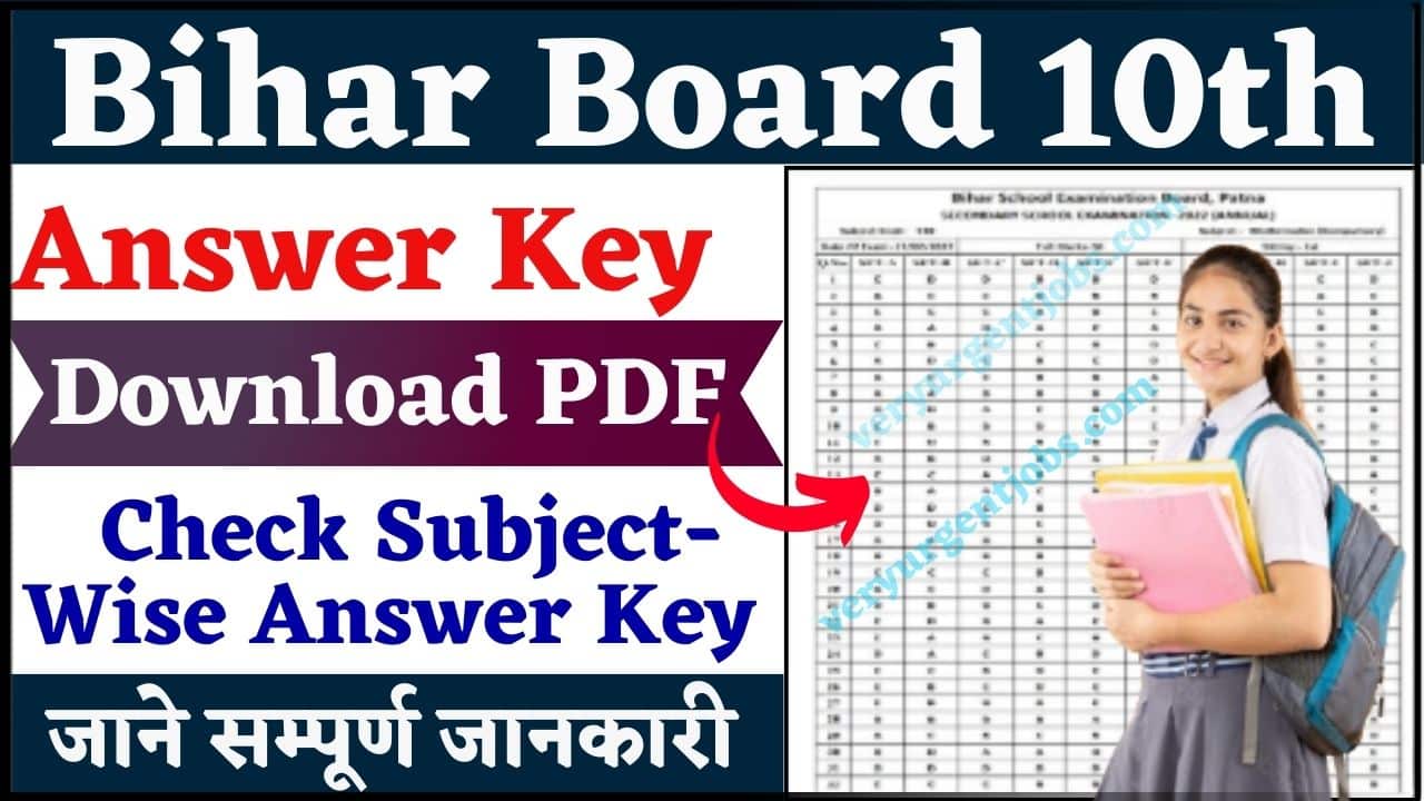 Bihar Board 10th Answer Key