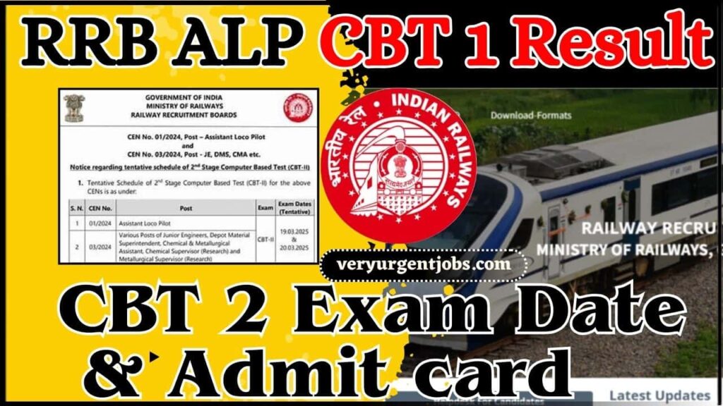 RRB ALP CBT 1 Result 2025: Check Expected Release Date, CBT 2 Exam Date & Latest Updates RRB ALP CBT 1 Result 2025: Check Expected Release Date, CBT 2 Exam Date & Latest Updates
