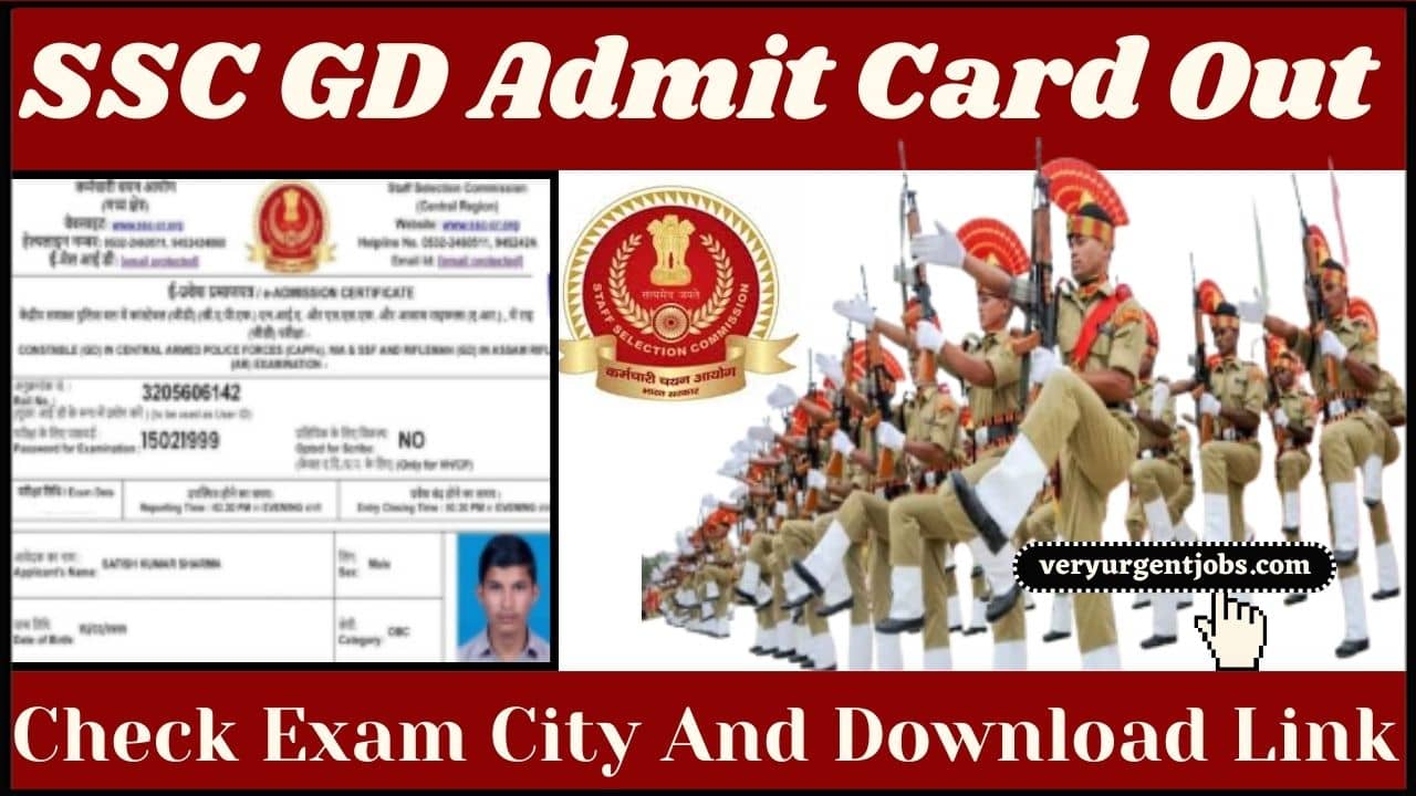 SSC GD Admit Card Out