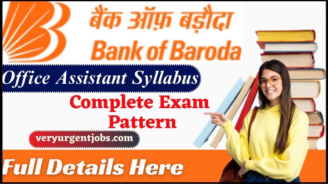 Bank of Baroda Office Assistant Syllabus